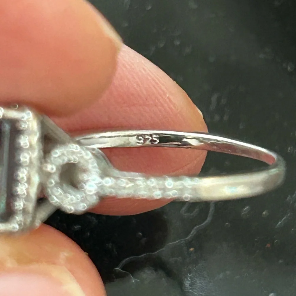 Mystic Topaz Sterling Silver Ring Size 6